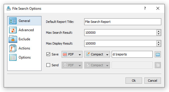 VX Search File Search Options