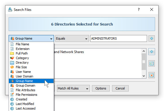 Search Files By Group Name
