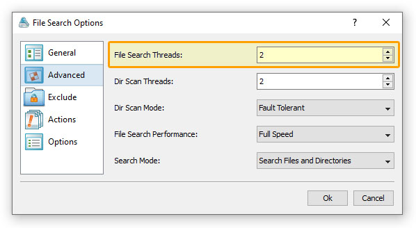 Multi-Threaded File Search Performance